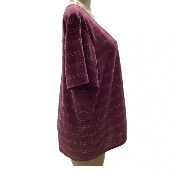 NY Collection Crop Front Tie Top Size 3X New With Tags - Picture 2 of 7